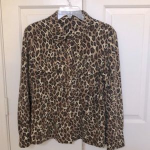 Double D Ranch Leopard Blouse